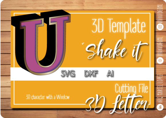 3D SVG Shapes for Local Business Branding: The Letter U with Window