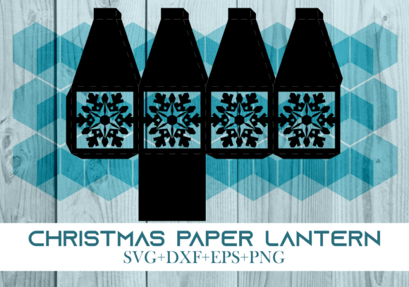 Christmas Paper Lantern Series 0540 – A Versatile 3D SVG for Holiday Branding