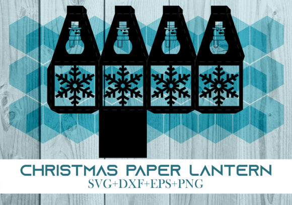 Christmas Paper Lantern Series 0552 – A Festive 3D SVG Design for Digital Sellers