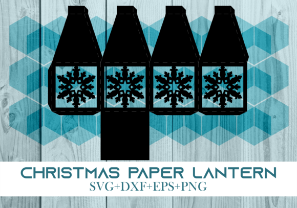 Christmas Paper Lantern Series 0566: A Festive 3D SVG for Brand Design