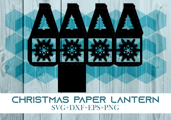 Christmas Paper Lantern Series 0597 – A Versatile 3D SVG for Holiday Branding