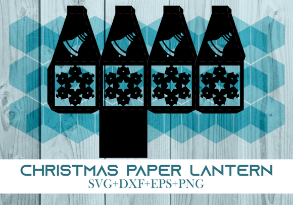 Christmas Paper Lantern Series 0601: A Festive 3D SVG Graphic for Holiday Creations