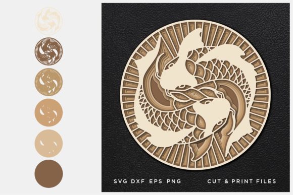 Fish Cut File Pisces, Multilayer Review for Real Embroidery Projects