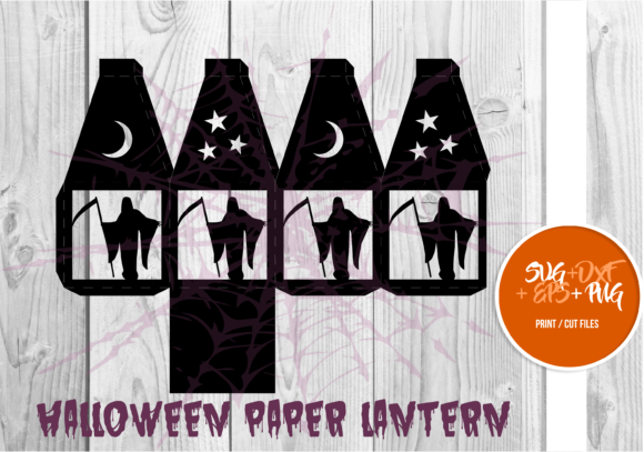 Halloween Paper Lantern Series 027 – Festive 3D SVG Shapes for Crafters