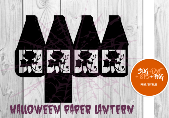 Halloween Paper Lantern Series 066: A Festive 3D SVG Shape for Local Branding