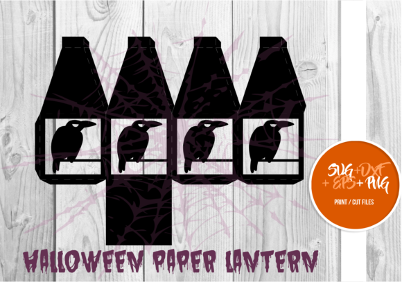 Halloween Paper Lantern Series 085 – A Festive 3D SVG Shape for Real Crafting
