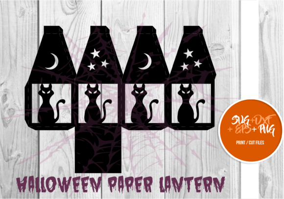 Halloween Paper Lantern Series 096 – A Festive 3D SVG Shape for Crafters