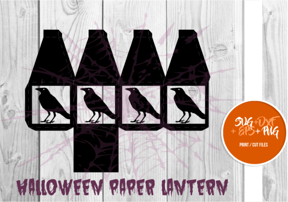 Halloween Paper Lantern Series 109: A Versatile 3D SVG for Seasonal Branding